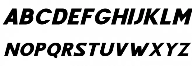 FenordFree-Italic Schriftart Groß
