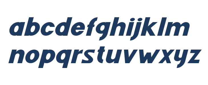 FenordFree-Italic Lowercase