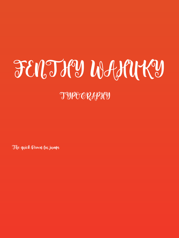 Fenthy Wahuky Poster