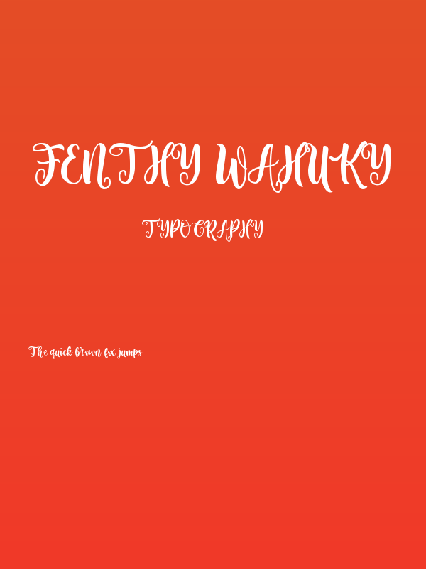 Fenthy Wahuky Poster