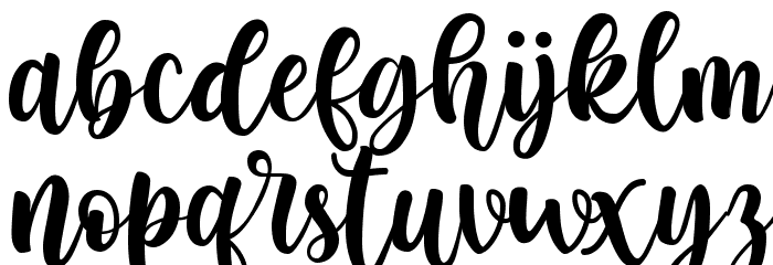 Fenthy Wahuky Font LOWERCASE