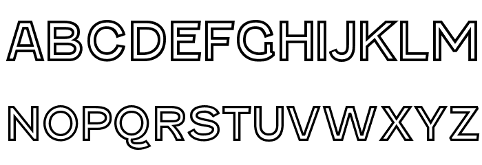 Fenwick Outline Free Font LOWERCASE