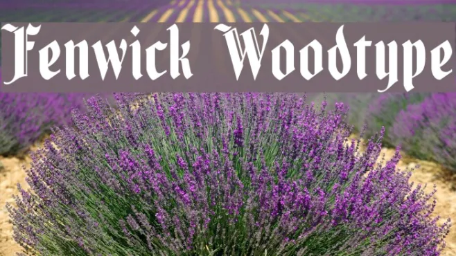 Fenwick Woodtype Example 1