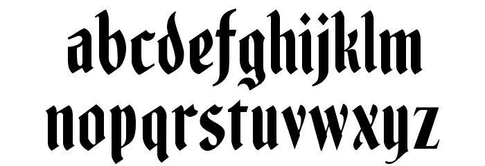 Fenwick Woodtype Font LOWERCASE