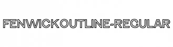 FenwickOutline-Regular  免费字体下载