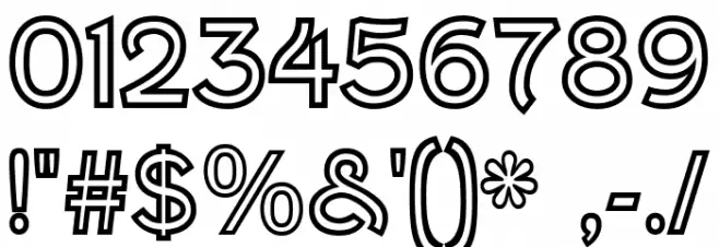 FenwickOutline-Regular Font OTHER CHARS