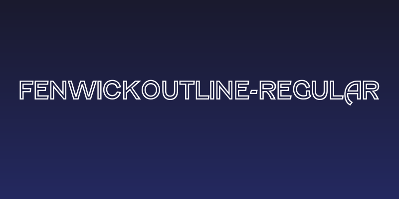 FenwickOutline-Regular Social Header