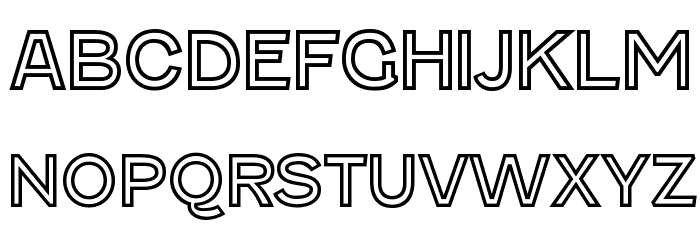 FenwickOutline-Regular Font LOWERCASE