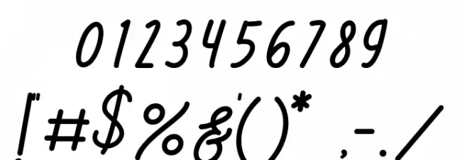 Feny Anjany Font OTHER CHARS