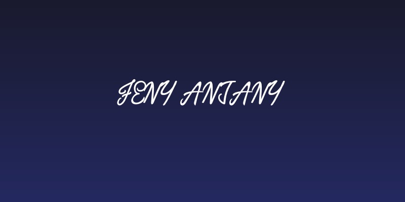Feny Anjany Social Header