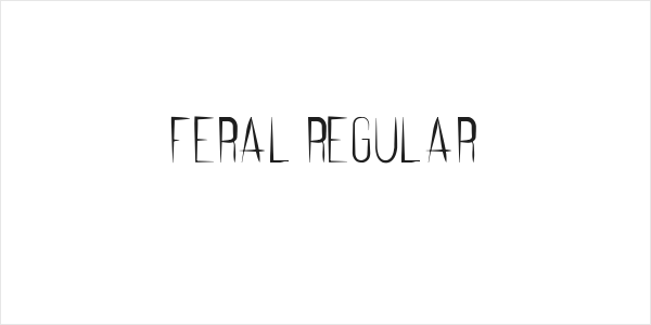 Feral Regular Logo