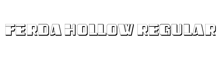 Ferda Hollow Regular  Descarca Fonturi Gratis