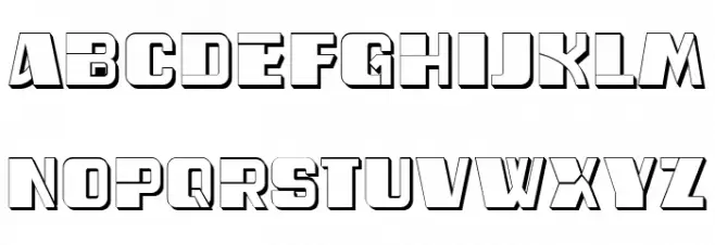 Ferda Hollow Regular Font OTHER CHARS