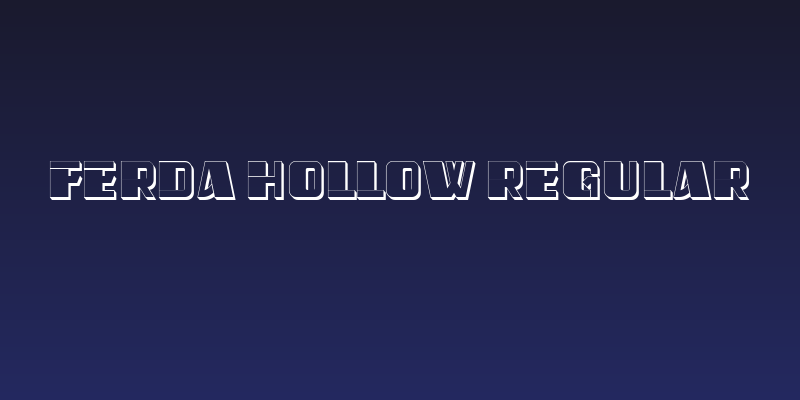 Ferda Hollow Regular Social Header