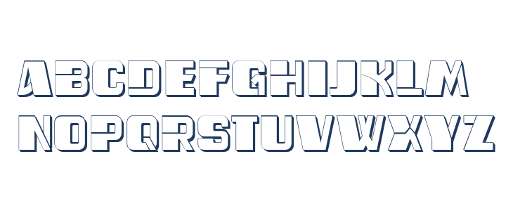 Ferda Hollow Regular Lowercase