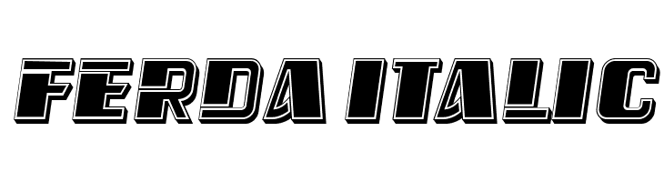 Ferda Italic  免费字体下载