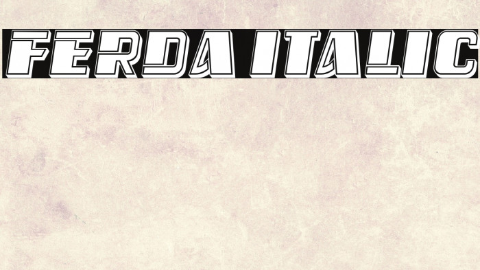 Ferda Italic Example 1
