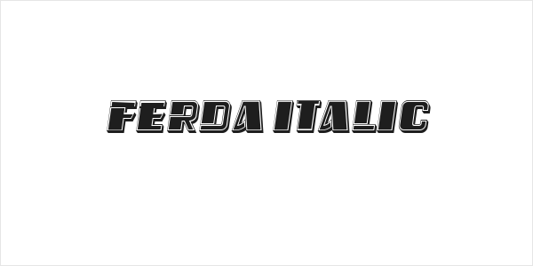 Ferda Italic Logo