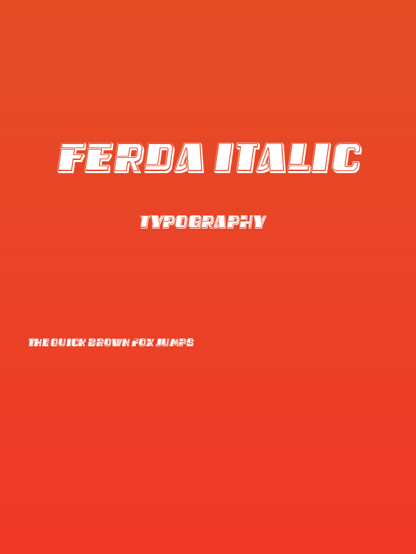 Ferda Italic Poster