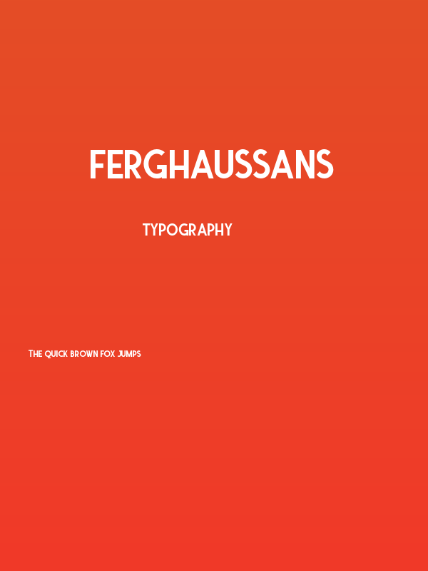 FerghausSans Poster