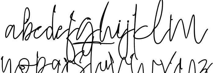 Fergitta Font LOWERCASE