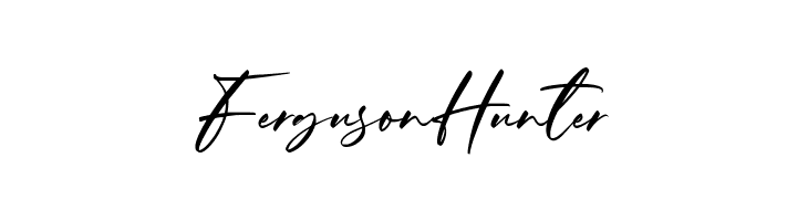 Ferguson Hunter  フリーフォントのダウンロード