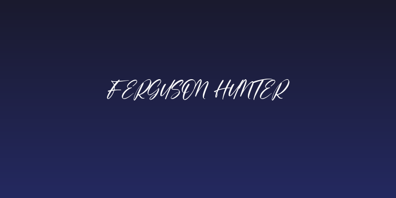 Ferguson Hunter Social Header
