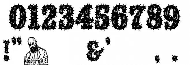 Feriante Drogado Font Alte caractere