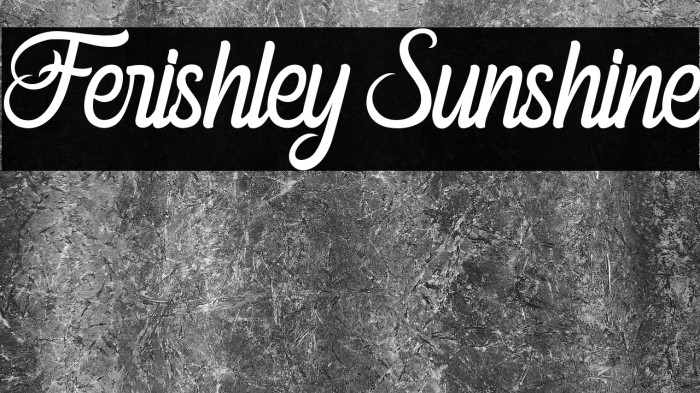 Ferishley Sunshine Example 2
