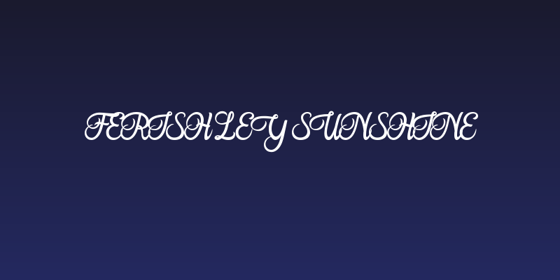 Ferishley Sunshine Social Header