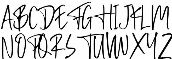 Ferments Schriftart Groß