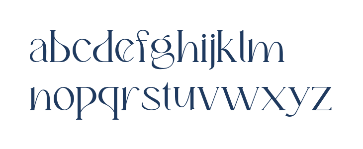 Fernstad-Regular Lowercase