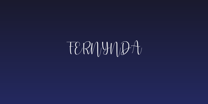 Fernynda Social Header