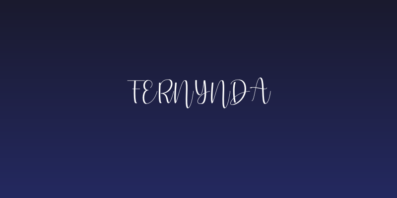 Fernynda Social Header