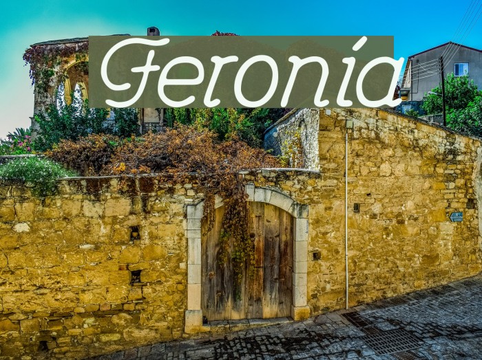 Feronia Font examples