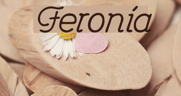 Feronia Font examples