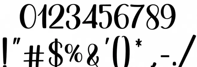 Feronicha_DEMO Font OTHER CHARS
