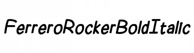 Ferrero Rocker Bold Italic  नि: शुल्क फ़ॉन्ट्स डाउनलोड