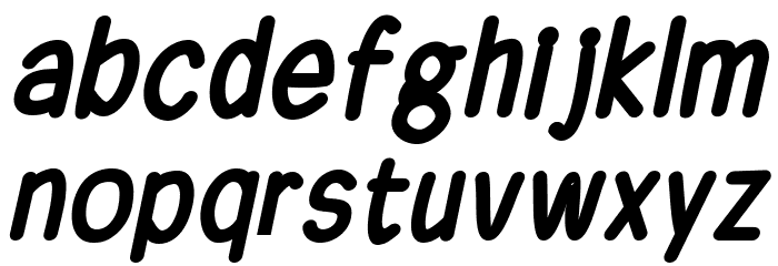 Ferrero Rocker Bold Italic Font LOWERCASE
