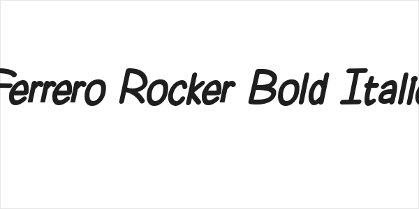 Ferrero Rocker Bold Italic Logo