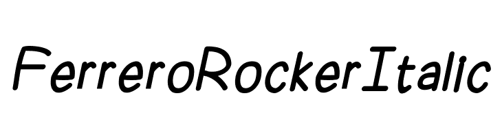 Ferrero Rocker Italic  font caratteri gratis