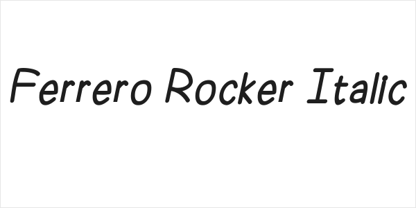 Ferrero Rocker Italic Logo