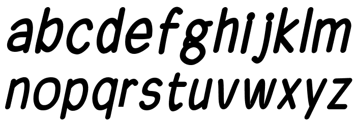 Ferrero Rocker Italic Font LOWERCASE