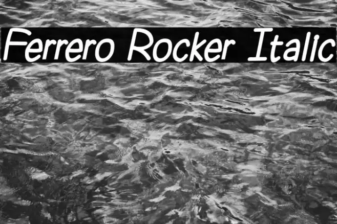 Ferrero Rocker Italic Fuentes examples