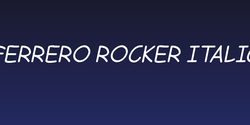 Ferrero Rocker Italic Social Header