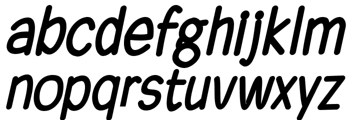 Ferrero Rocker Italic Font LOWERCASE