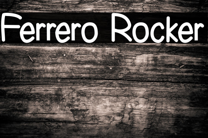 Ferrero Rocker Font examples