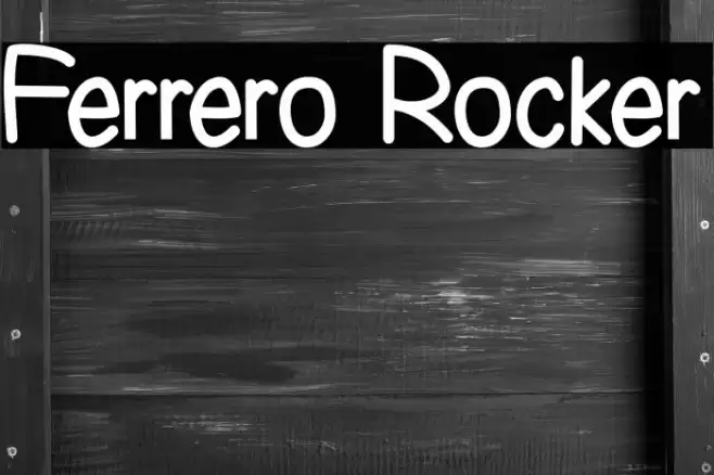 Ferrero Rocker Font examples