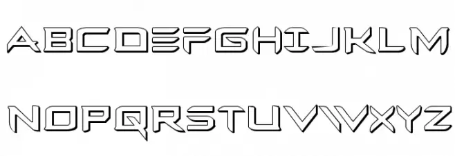Ferret Face 3D Regular Font UPPERCASE