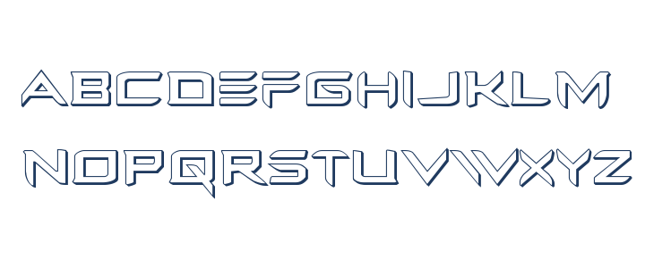 Ferret Face 3D Regular Lowercase